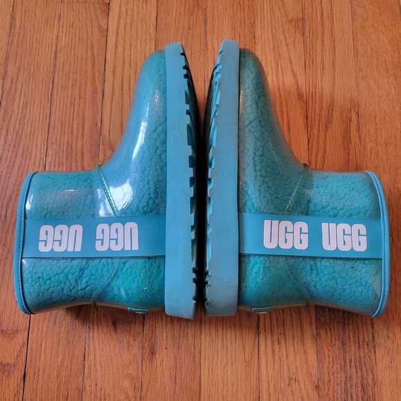 UGG Waterproof Short Boots 6 Blue Green Classic Mini Clear 1113190 - Picture 11 of 11